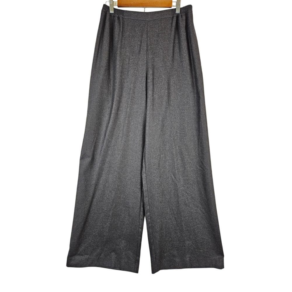 Eskandar Flat Front Wide leg 51 silk/ 49 cashmere wool pants trousers size 2 NWT